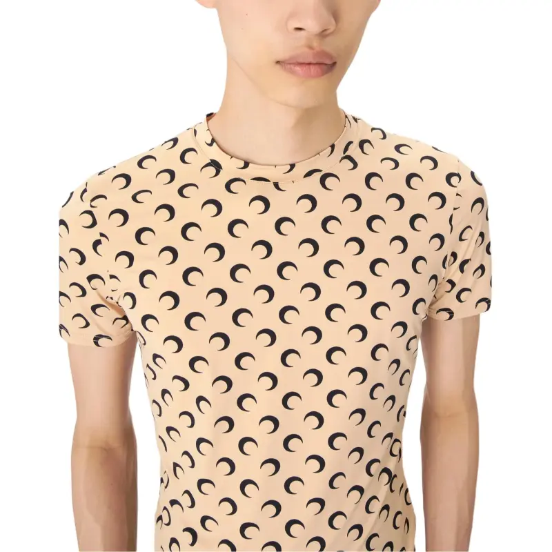 Marine Serre Crescent Print Crewneck T Shirt-2