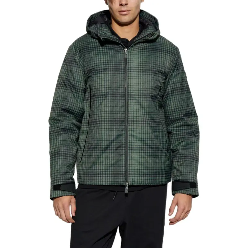 Ea7 EMPORIO ARMANI Checked Padded Jacket-3