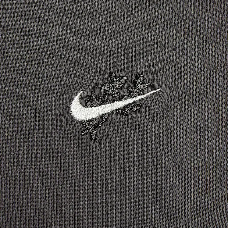 Nike Sportswear Drop Shoulder Sleeve T Shirt Women's Medium Gray-3
