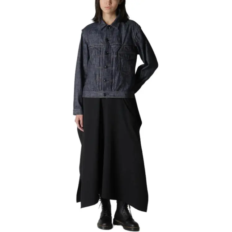 Yohji Yamamoto KO Tucked Denim Jacket 'Indigo'-2
