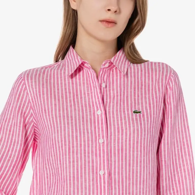 LACOSTE Shirts Women's Pink-3