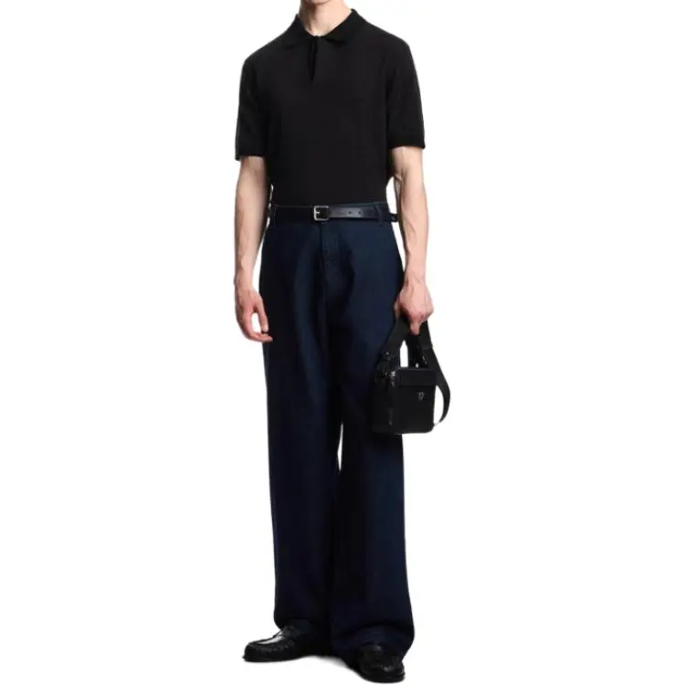 EMPORIO ARMANI SS25 Polo Shirt Men's Black-3