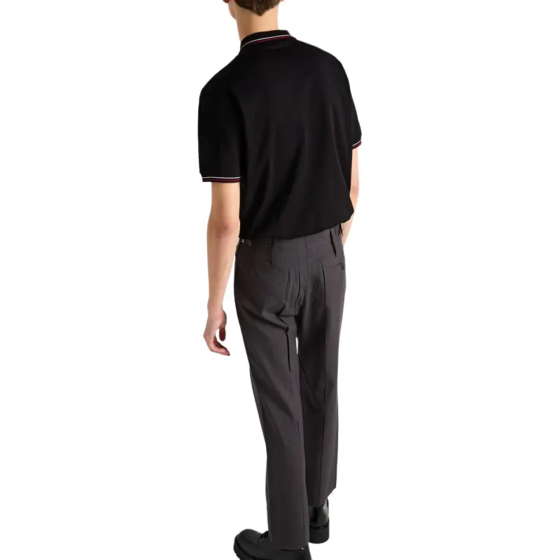 PRADA SS25 Polo Shirt Men's Black-3