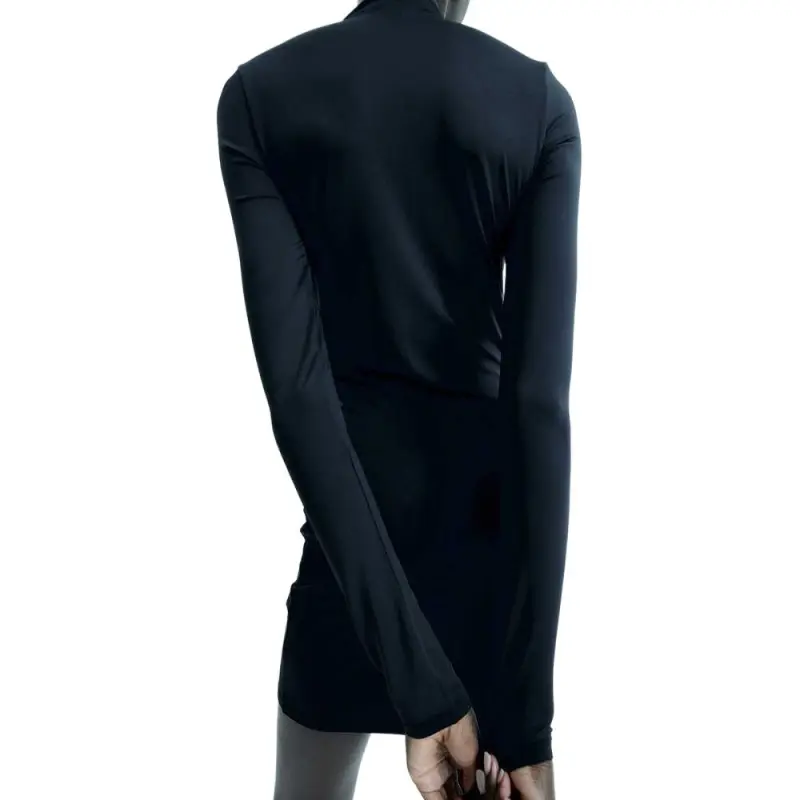 H&M Long Sleeved Dress Women's Black-2
