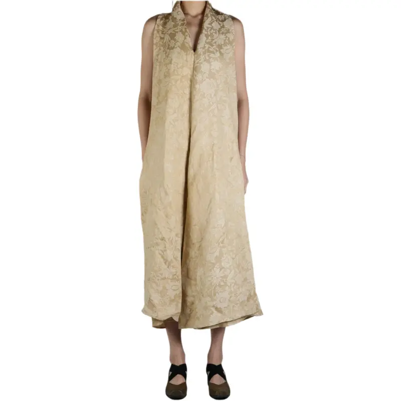 UMA WANG Sleeveless Dress Women's Tan-2