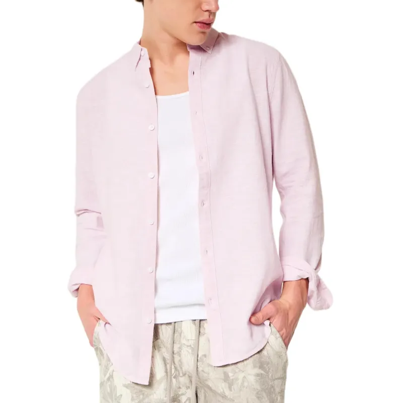 Hollister Shirts Men Pink-1