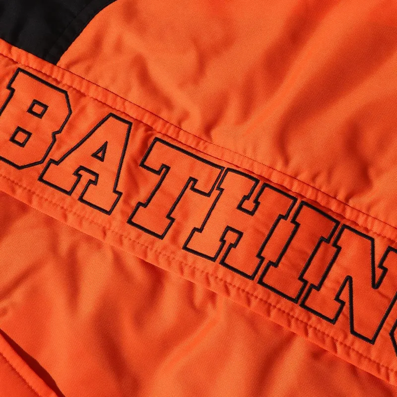 A BATHING APE Logo embroidered Hooded Jacket-6
