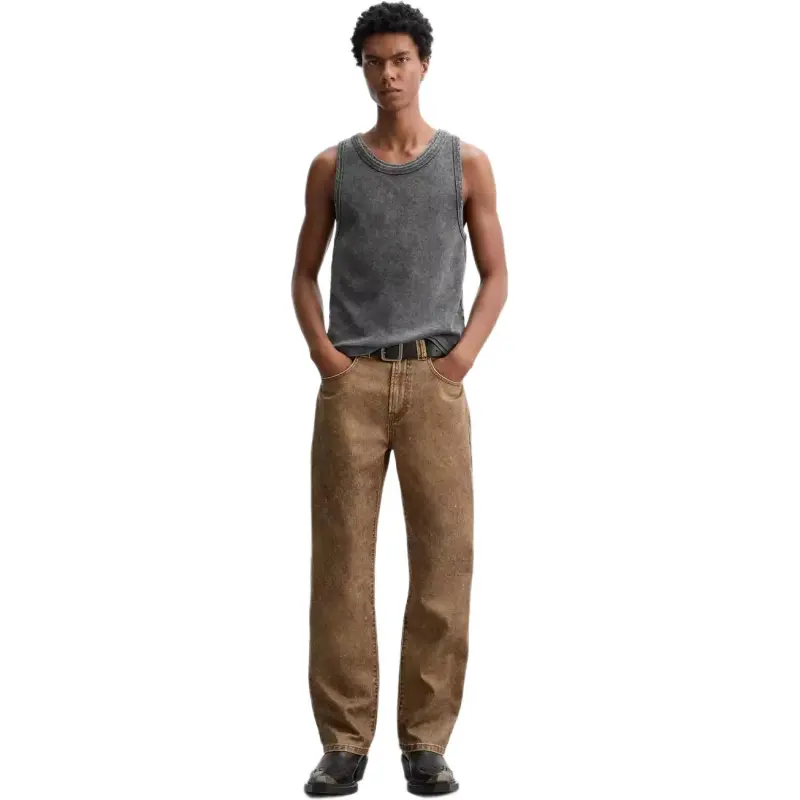 ZARA Jeans Men Light Brown-2