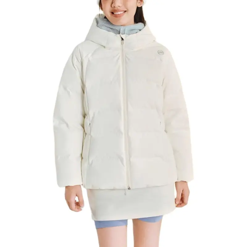 Skechers Basic Sports Series Down Jacket Women's Marshmallow White-2