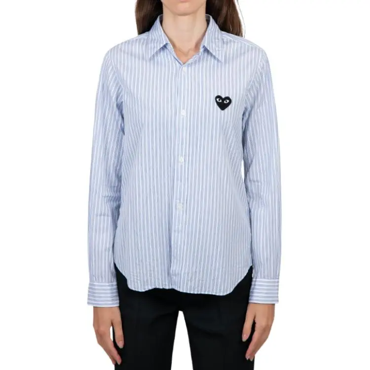 CDG Play Shirt Women's Light Blue-2