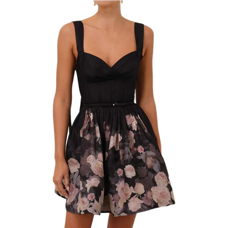 Zimmermann SS25 Slip Dresses Women's Black-1