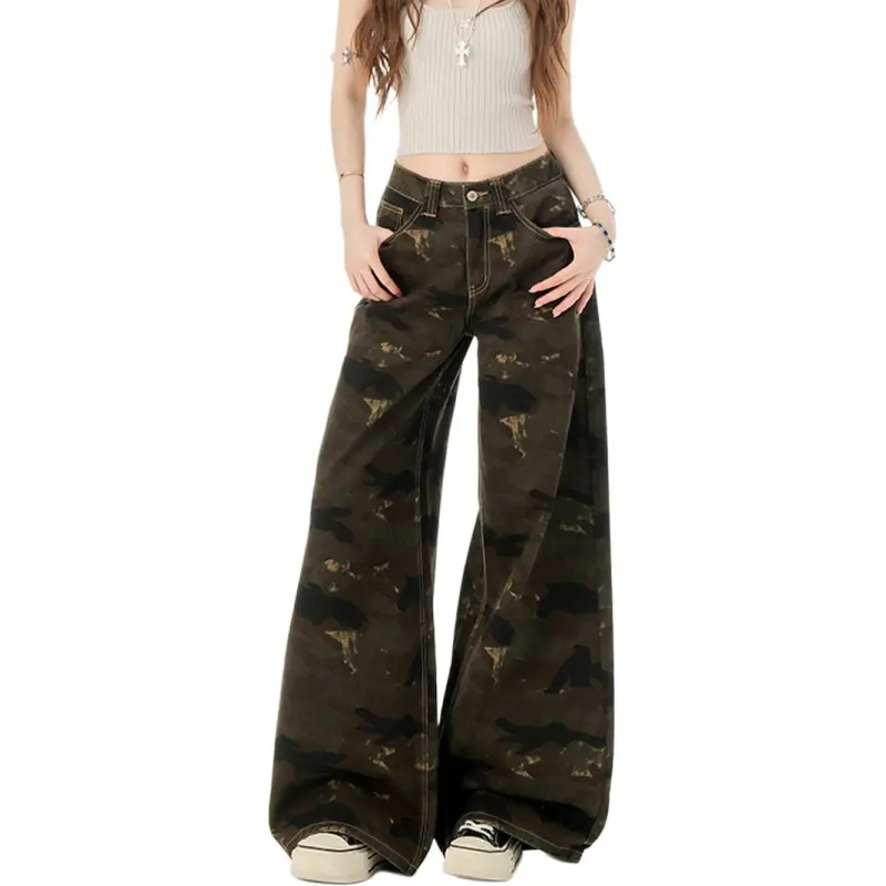 NHZN Jeans Women's Camouflage-1