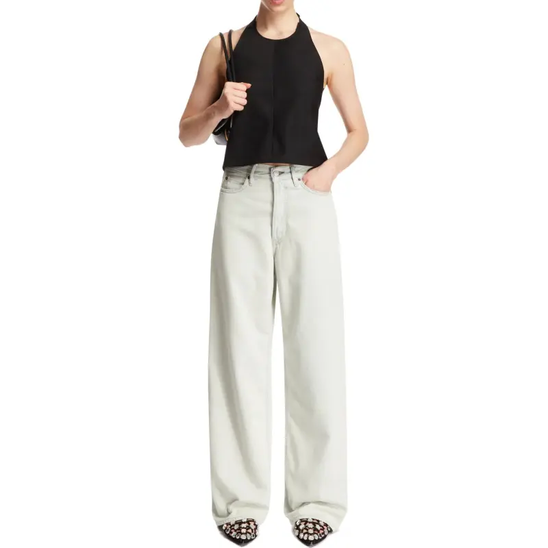 Acne Studios Mid Rise Straight Leg Jeans-4