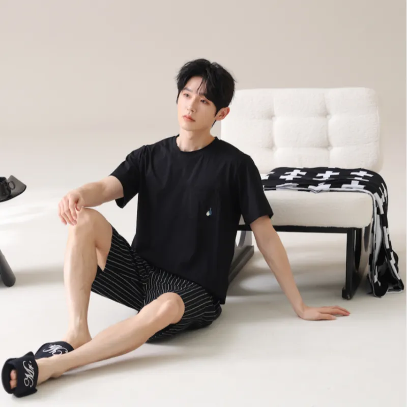 HUADAOJI Men Pajama Sets-3