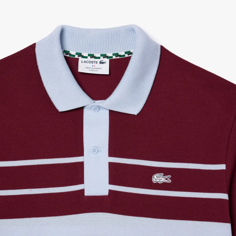 LACOSTE Polo Shirt Men's Bordeaux Red-4