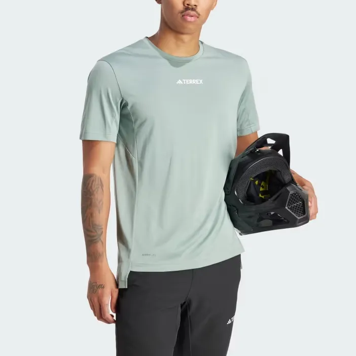Adidas Terrex Multi Tee T Shirt Men's Silver Green-2
