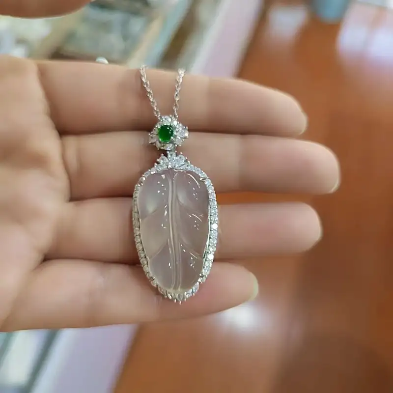 Gifts Chalcedony Jade Necklaces Unisex-3