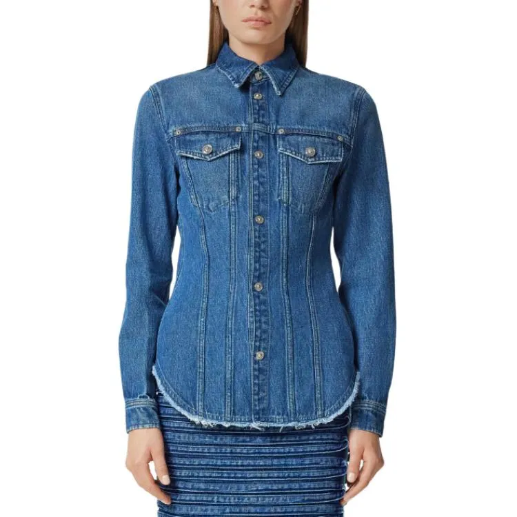 VERSACE La Medusa '95 Denim Shirt-1