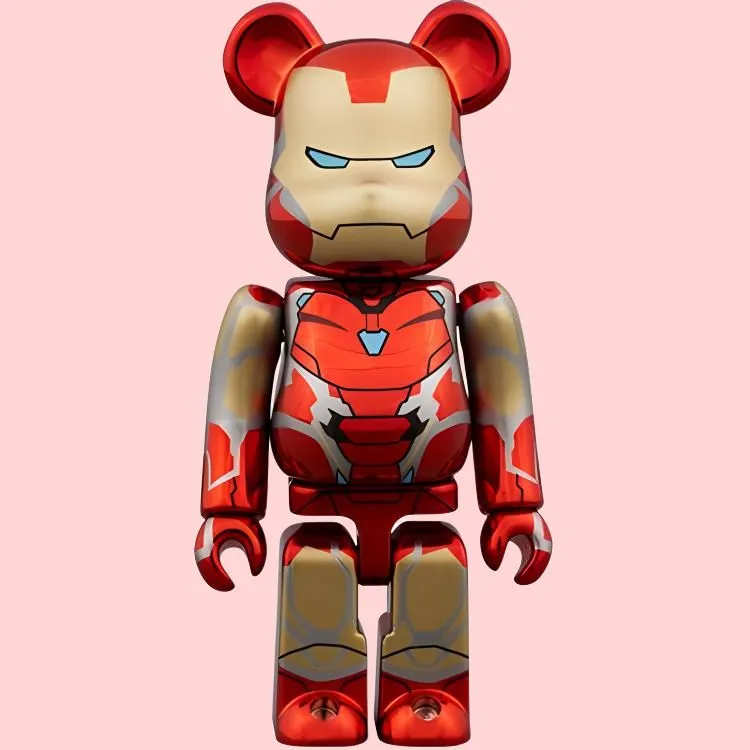 BE@RBRICK Marvel The Infinity Saga Iron Man Mark85 Chorme-3