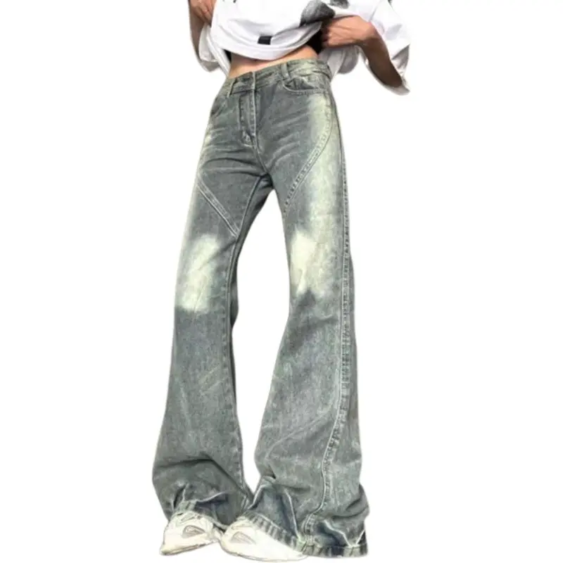 KULAIYA Jeans Unisex Vintage Light Blue-1