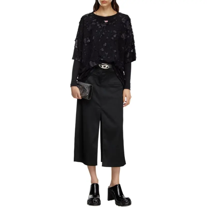 DIESEL Slit-Detailed Midi Skirt-4