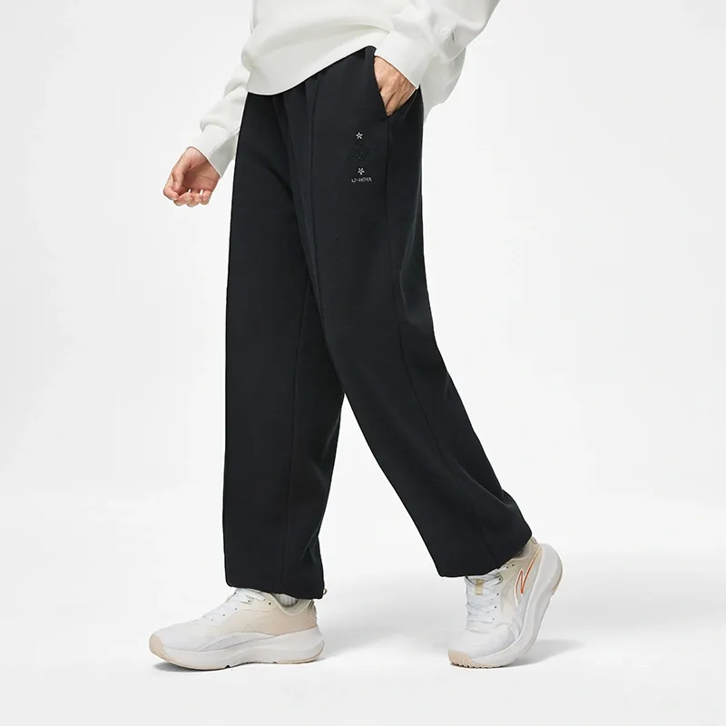 LiNing Chinese Culture Series Knitted Sports Pants Women's Black-5