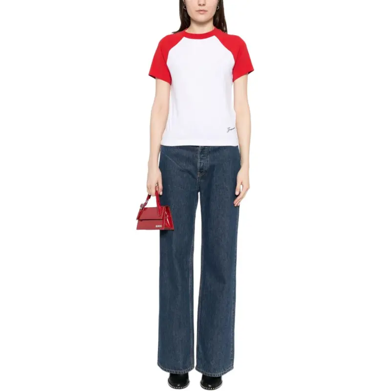Jacquemus Le Mini T Shirt Baseball 'Multicolor Red'-3