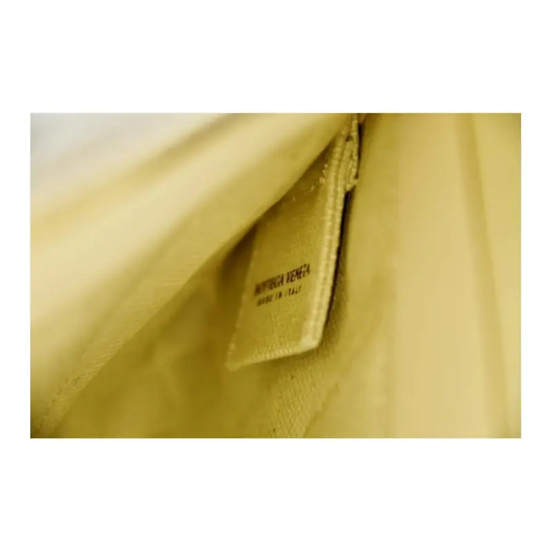 Bottega Veneta Intrecciato Cotton With Polyurethane Clutch Men's Beige-3