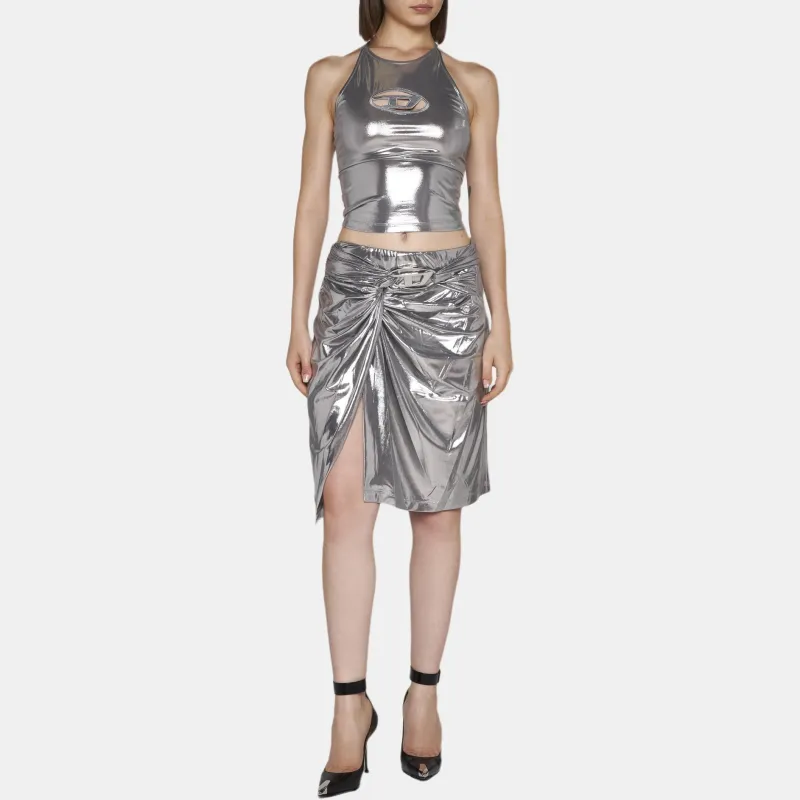 DIESEL O Melt Skirt 'Silver'-5