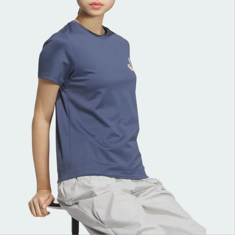 Adidas Regular T Shirt Women's Ink Blue-3