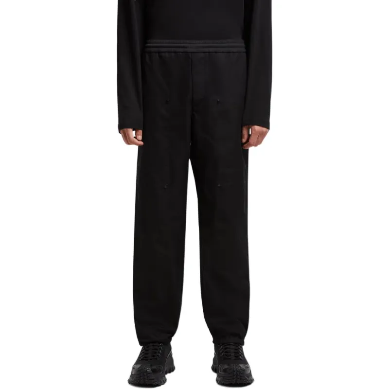 Moncler Logo Embroidered Tapered Leg Trousers-3