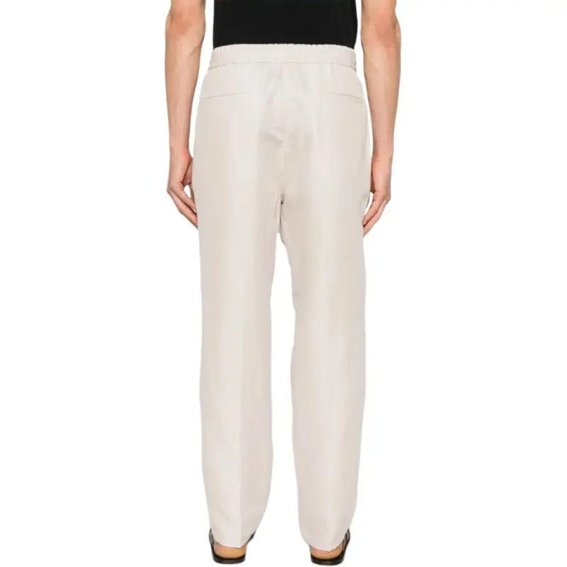 Brunello Cucinelli Drawstring Tapered Leg Trousers-2