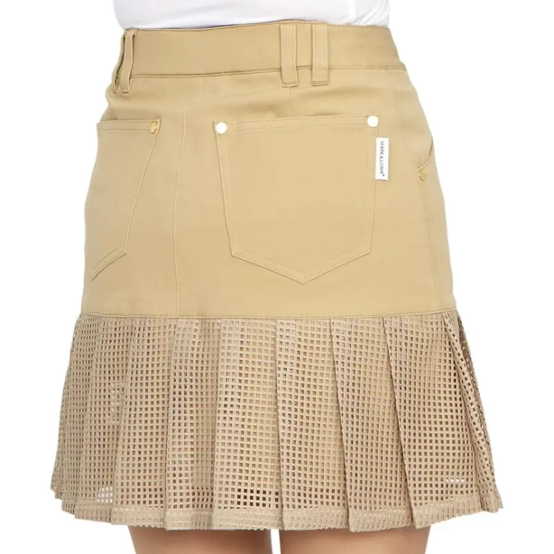 MARK & LONA Casual Short Skirts Women's Beige-3