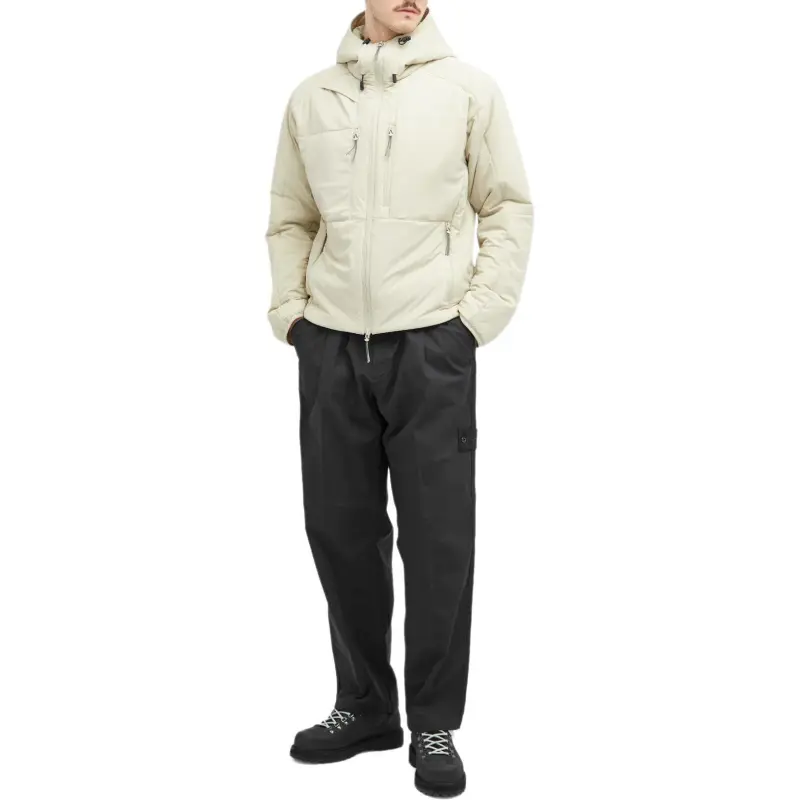 STONE ISLAND Logo Patch Straight Leg Trousers-1