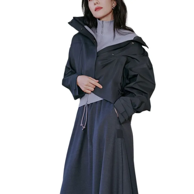 New Balance NB Grey Jackets & Coats Women's Two Piece Set Dark Gray-3