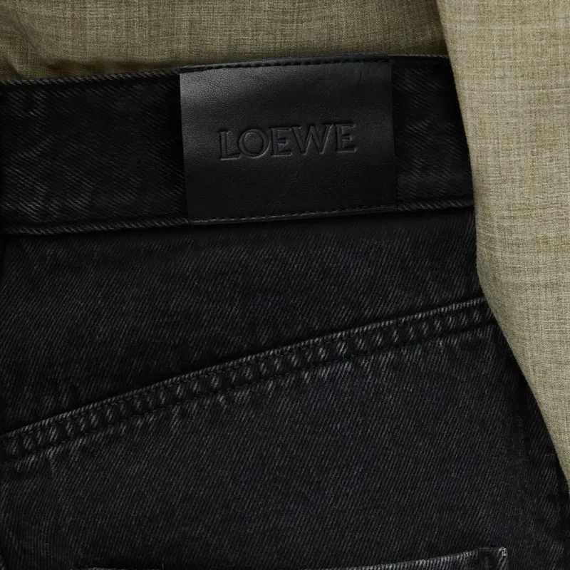 LOEWE Anagram Baggy Jeans 'Black'-9