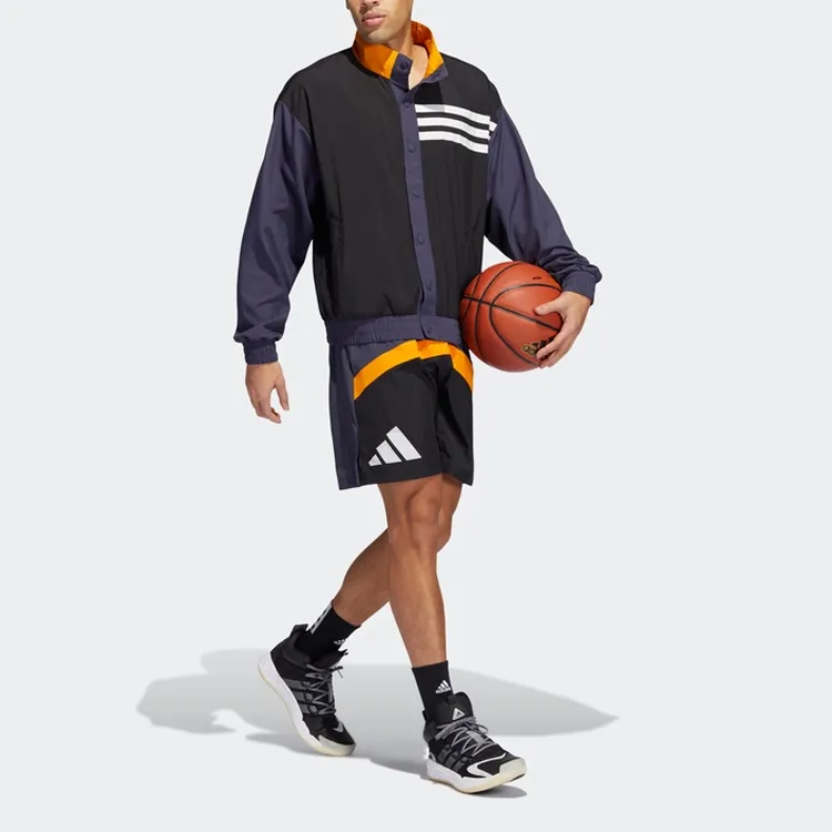 Adidas Casual Shorts Men Dark Gray Navy Blue-1