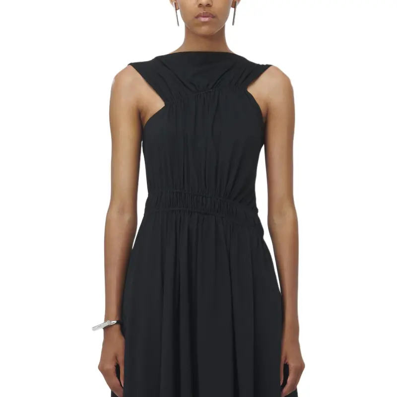 Alexander McQueen Boat Neck Sleeveless Dress-3