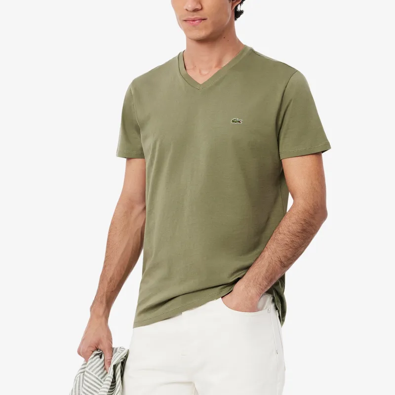 LACOSTE T Shirt Men's Khaki Green-1