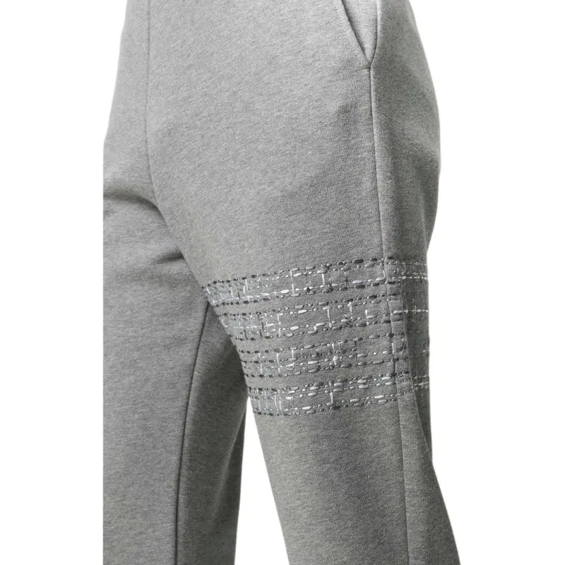 THOM BROWNE Knitted Sweatpants Men Medium Gray-4