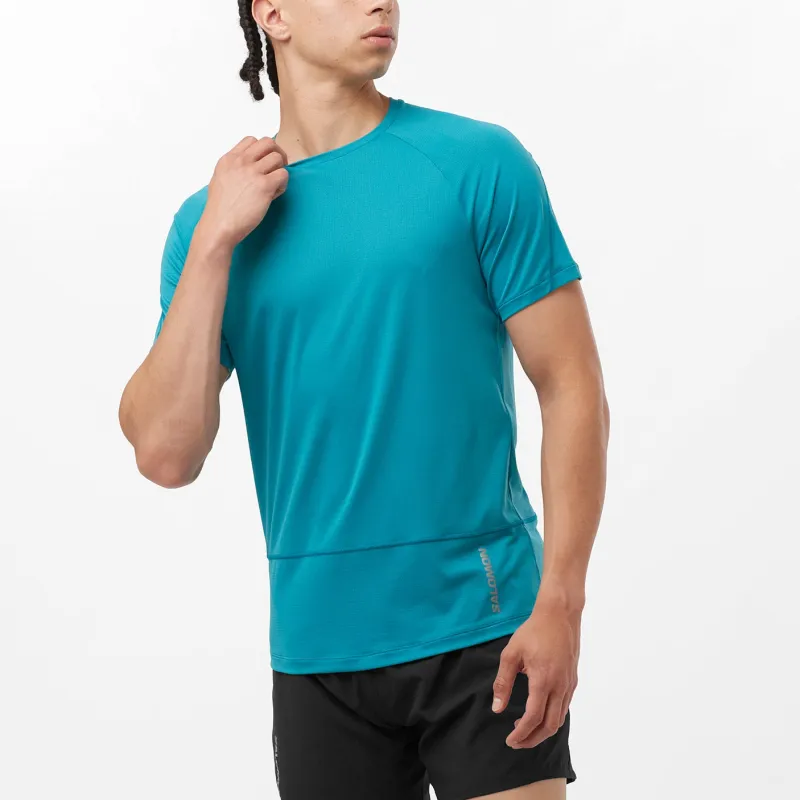 SALOMON CROSS RUN T-Shirt Men's Blue-2