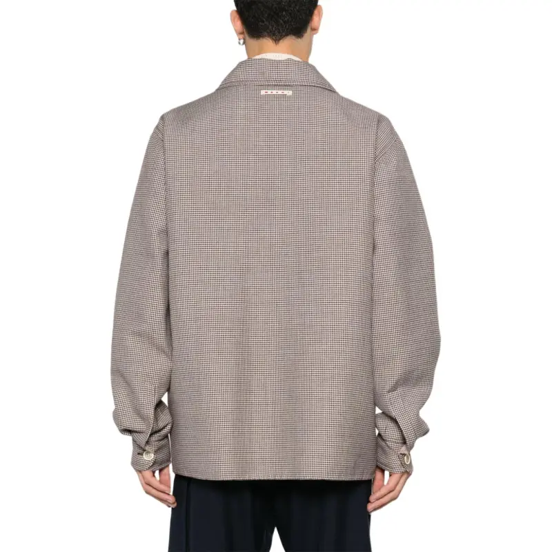 MARNI Button Down Houndstooth Jacket-4
