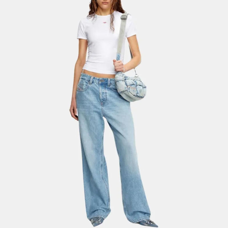 DIESEL T Uncutie Long D Embroidered D Patch T Shirt-2