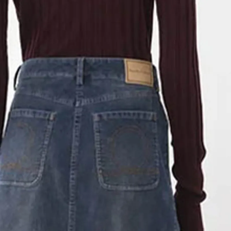 See By Chloe FW22 Denim Short Skirts Women's Blue-3