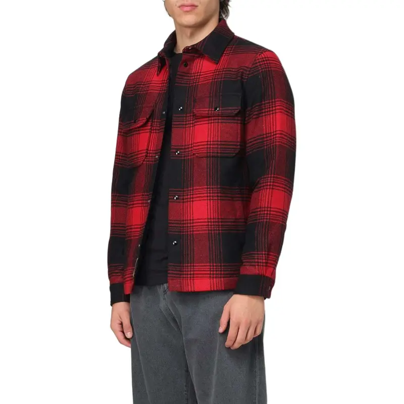 WOOLRICH Checked Buttoned Overshirt-4