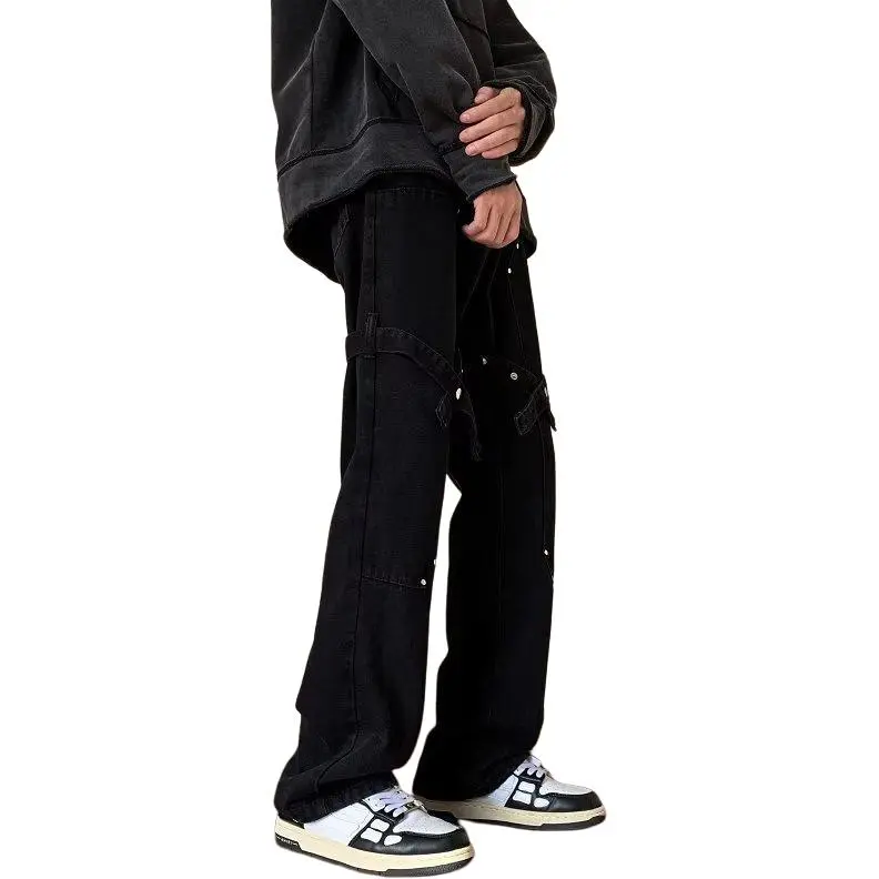 ACHIEVE ACHV Jeans Unisex Black-4