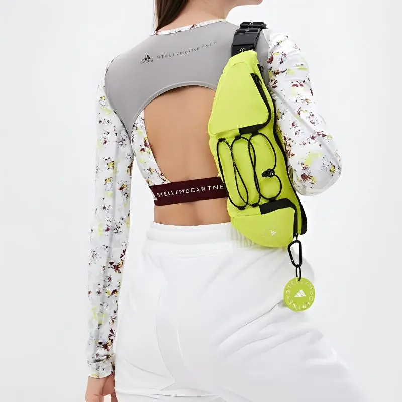 Adidas Polyamide Blended With Polyamide Crossbody Bags Fanny Pack Regular Unisex Light Green-6