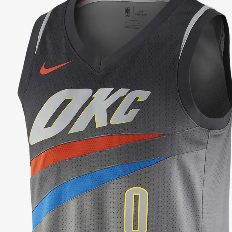 Nike X NBA Basketball Jersey Men's Gray-2