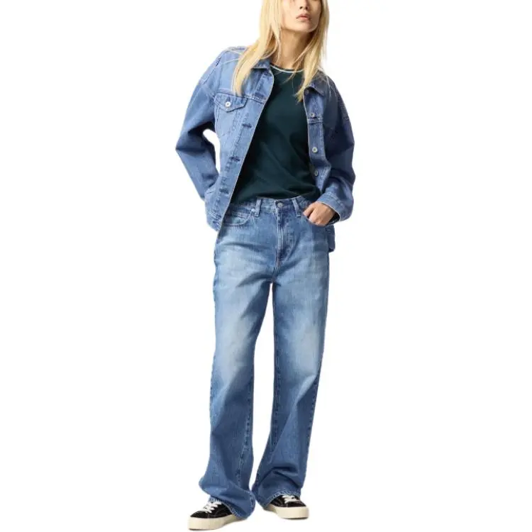 UNIQLO Denim Jacket Women's Lake Blue-1
