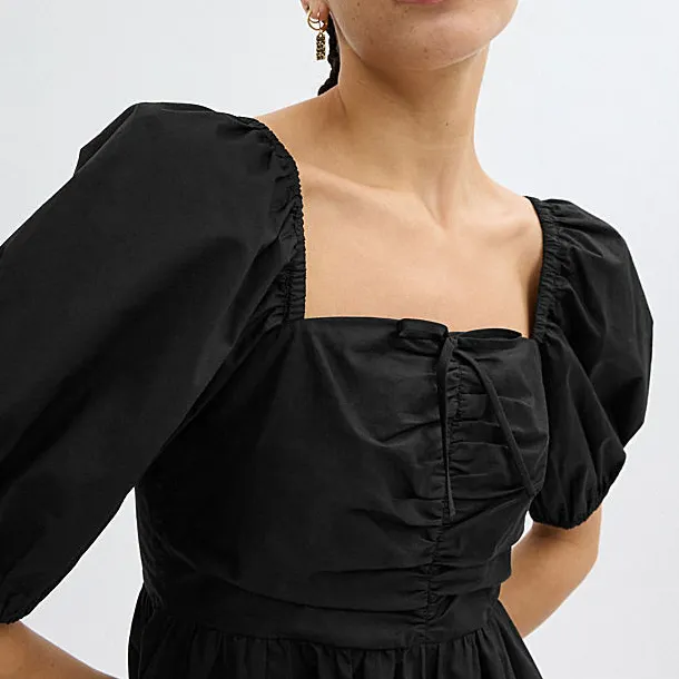 COACH SS24 Short Sleeved Dress Women's Black-4